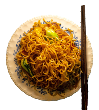 Mì xào rau