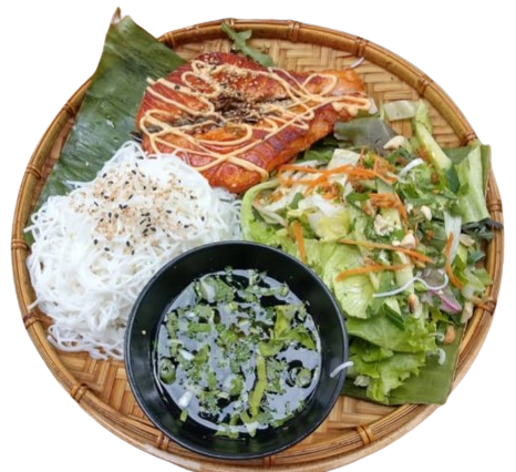 Bún gà Saté