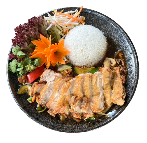 Dùi gà Sukiyaki (leicht scharf)